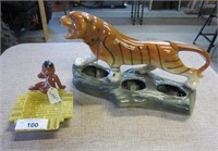Hollywood ceramic ash tray, Tiger Pouperie Holder