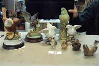 bird figurines by andrea, crown royal