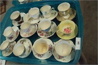 12 Find Bone China Tea cups and saucers