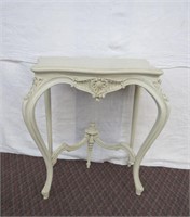 Painted side table 25.5 X 14.25 X  29.75"H