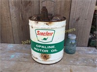 Sinclair Opaline Motor Oil Dinosaur can