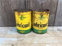 Western Auto "Long Run" Grease cans