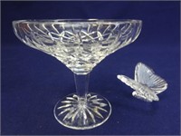 Waterford Candy Dish & W Butterfly