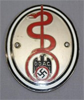 German DDAC medical doctor plate car insignia