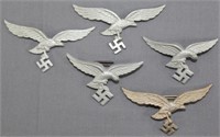 lot of 5 Luftwaffe NCO Enlisted Man visor hat