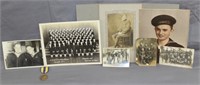 WW1 & WW2 photos with reissue Naval medal