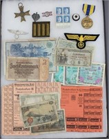 WW2 money with Kriegsmarine eagle war merit
