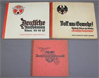 German Uniform cigarette book with SA SS HJ