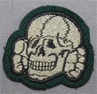 SS Totenkopf green back skull