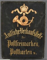 Imperial German postal sign