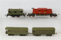 Ives pre-war locomotive and cars