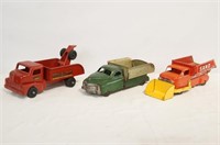 3 Vintage Metal toy  trucks