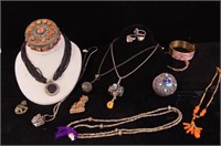 Sino Tibetan vintage jewelry and jewel boxes