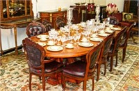 Outstanding Double pedestal 10' table & chairs