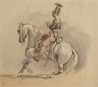 Attrib. Theodore Gericault (1791-1824) Watercolor