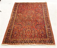 Saruk Rug with red ground