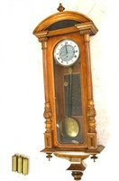 19th c. Walnut Long Drop Pendulum wall clock