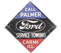 Ford Service-Towing Dealership Sign from Carmi, IL