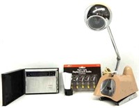 Retro Desk Lamp, Compact Radio & Night Light