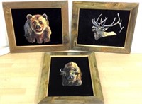 (3) Wildlife Paintings By Montana Artist, PT Cislo