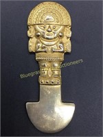 Gold plated piece made in Peru