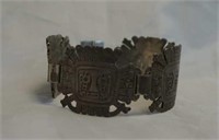 Peruvian Sterling 925 Inca Pachacuti Link Bracelet