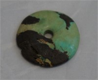 Natural Raw Turquoise Round Stone Bead