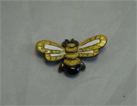 Margo de Taxco Mexico Sterling Bumble Bee Brooch