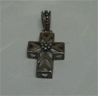 Sterling Silver 3D Cross Pendant