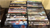 Box lot of 40 movie DVDs , some still factory