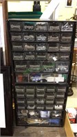 Two 25 drawer storages boxes with contents, most