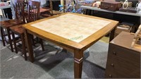 Tile top kitchen table or dining table, 30 x 50 x