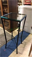 metal plant stand with glass tops, 31 x 13 x 13,