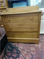 Vintage three draw dresser pine wood