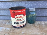 Humble Oil Antifreeze can