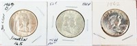 Coin 3 Benjamin Franklin Half Dollars