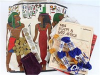 Egyptian Bag & Books, Foreign Coins & More!