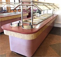 12 ft x 40"  hot food bar w 9.5 ft lighted