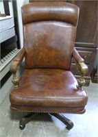 LEATHERETTE ARMED EXECUTIVE CHAIR