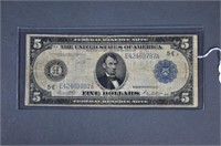 1914 Series $5.00 Federal Reserve Note
