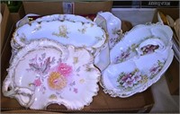 Bx. Seven Pieces Decorated China
