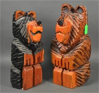 Two Chain Saw Carvings