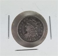 1833 CAPPED BUST HALF DIME SILVER COIN