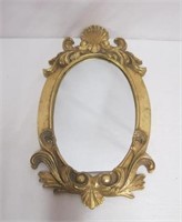Gilt framed mirror 19 X 11"H