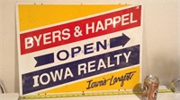 Realty metal sign
