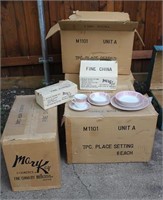 FIVE CASES OF MARY KAY CHINA SETS