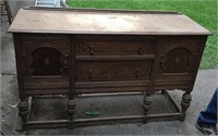 CARVED VINTAGE SIDEBOARD