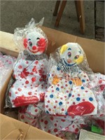 TWO CASES OF CLOWN PAJAMA BAGS