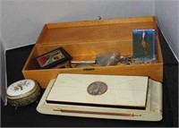 SELECTION OF DRESSER BOXES WITH CONTENTS