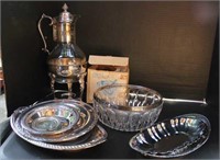 SELECTION OF SILVER PLATE ITEMS